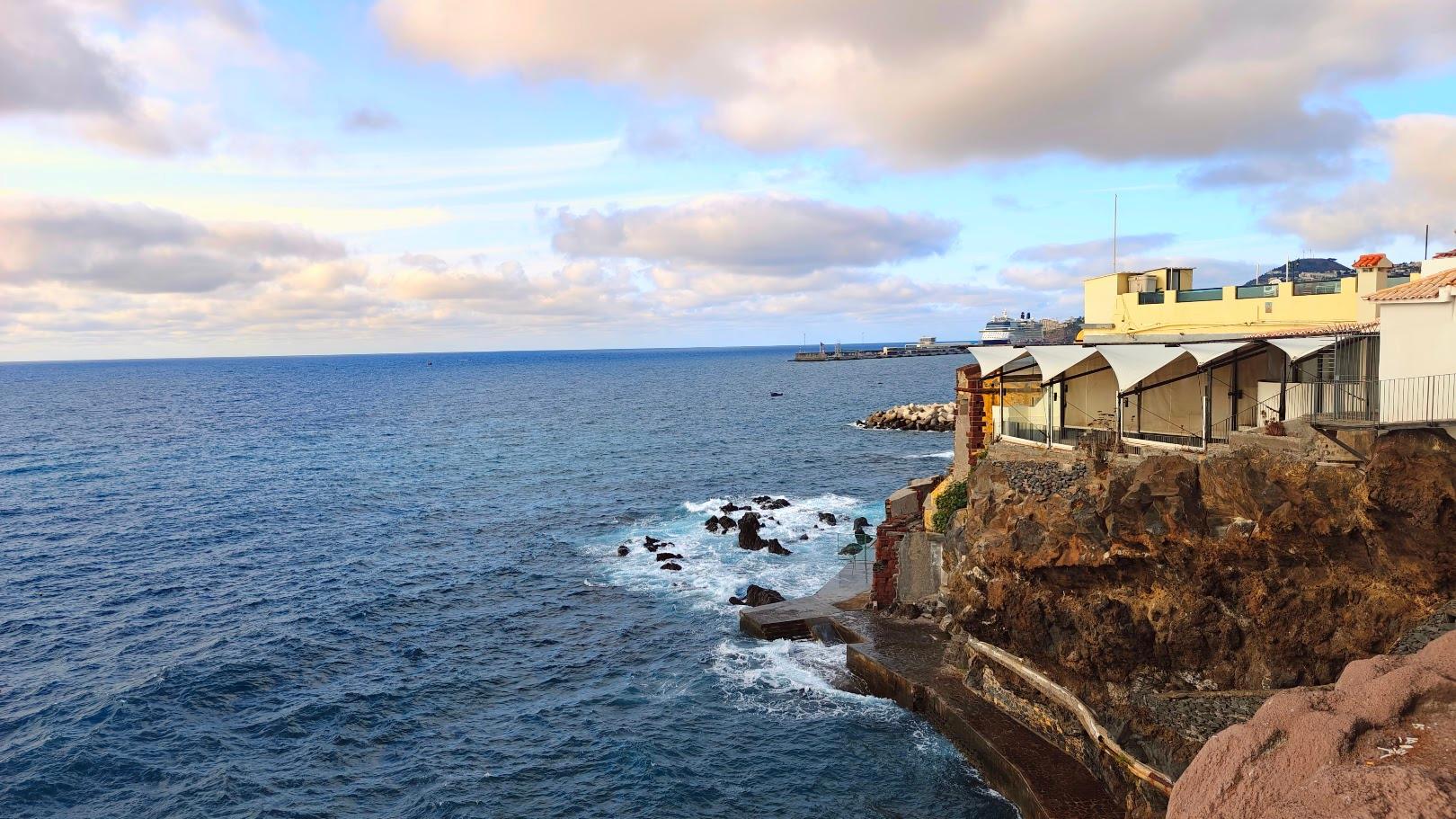 Coastal view Funchal harbour tuk tuk tour Madeira