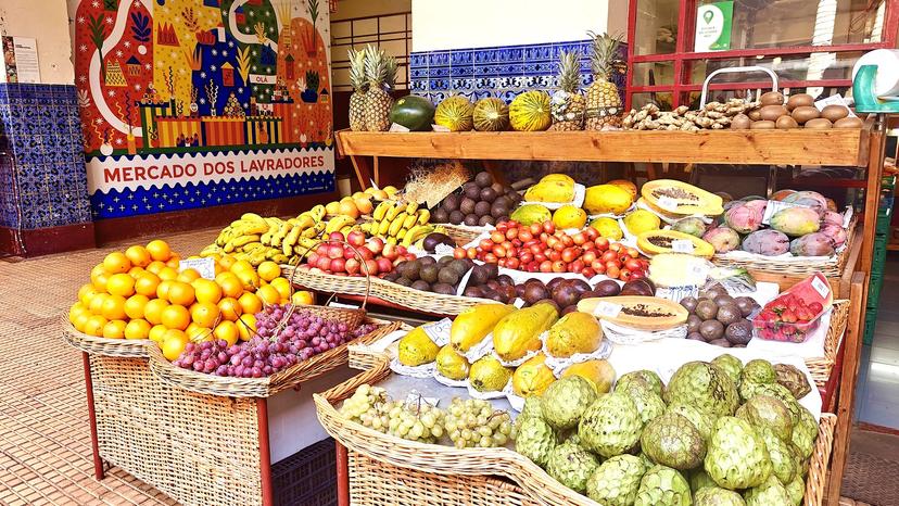 Mercado dos Lavradores fruit market Funchal Madeira