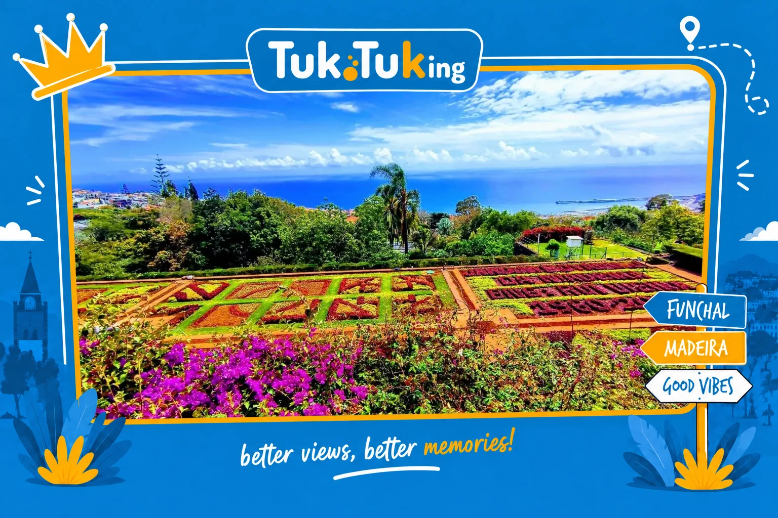Madeira Botanical Garden tuk tuk tour Funchal