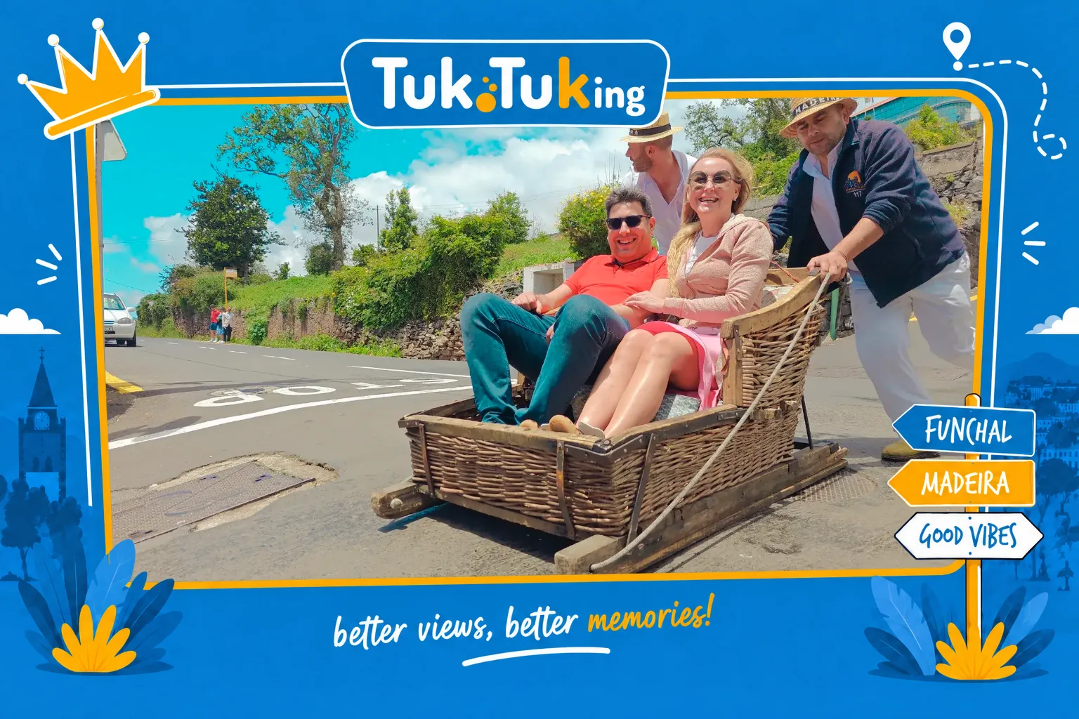 Monte Toboggan + Old Town - Tuk Tuk Tour Madeira